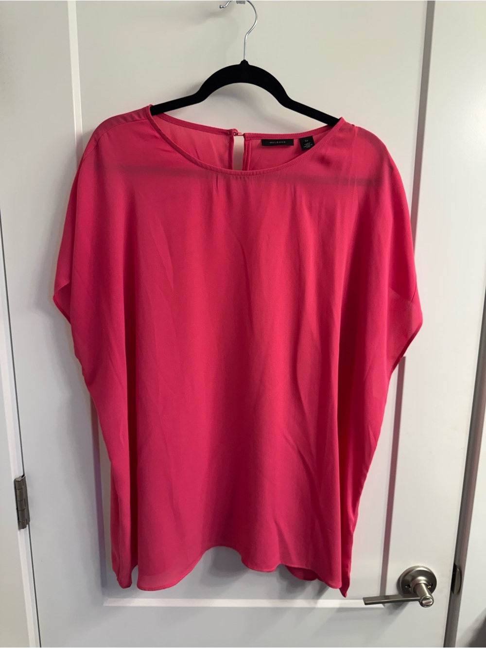 Halogen Hot Pink Dolman Sleeve Blouse
